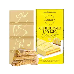 BeeMax Creamy Lemon Cheesecake Chocolate Bar | 7 oz of Luxurious Middle Eastern Indulgence | Unique Sweet Treat with Rich Cream Filling | Imported from Turkey - Now Ships with Ice Pack
