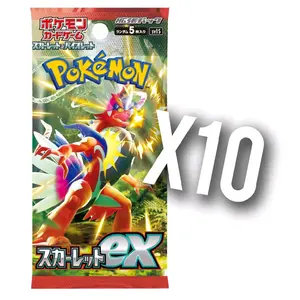 10 Packs - Scarlet Base Set! (Japanese Pokemon Cards)