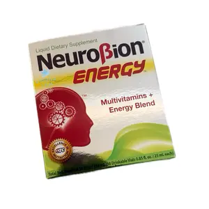 NEURO Energy Liquid Dietary Supplement Multivitamins Energy Blend 10 Drinkable Vials 0.85 fl oz Each (GREEN)
