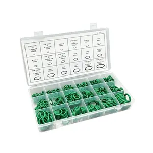 270pc Car Air Conditioning Compressor O-Ring Seal Kit, 8-Compartment Box, Rubber Seals Repair Parts, Automotive Maintenance Essentials