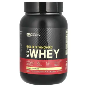 Optimum Nutrition Gold Standard® 100% Whey, Vanilla Ice Cream, 1.98 lb (899 g)