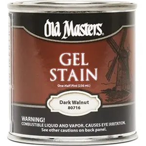 Old Masters 80716 0.5 Pint. Dark Walnut Gel Stain