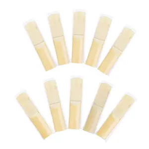 Eb Middle Saxophone Reeds, 10 Counts/set Eb Saxophone Reeds with Storage Box, Wind Instrument Accessories for Saxophone