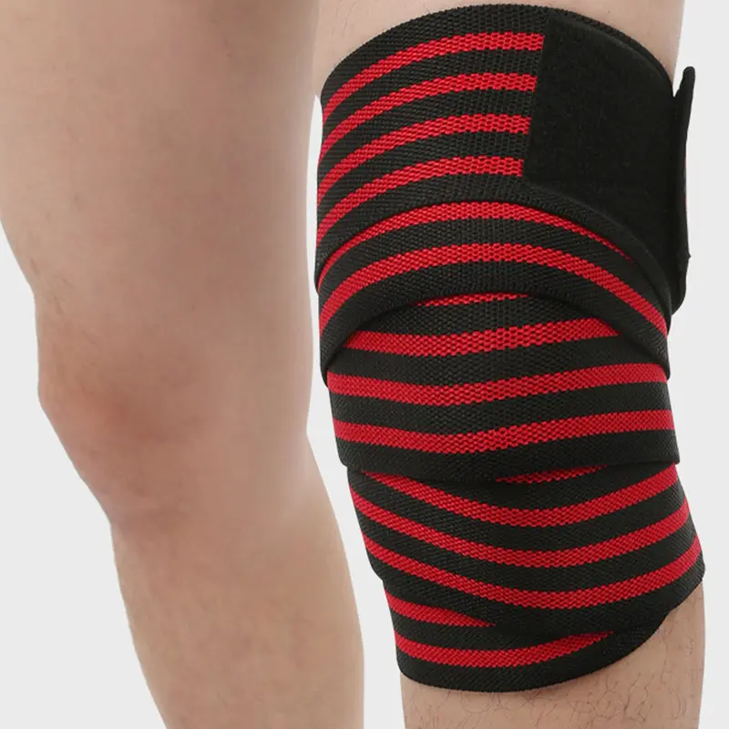 Nylon Bandage Sports Knee Sleeve - Weather-Resistant Knee Compression Wrap for Fitness, Squat, Weightlifting Use, Prevents Injuries