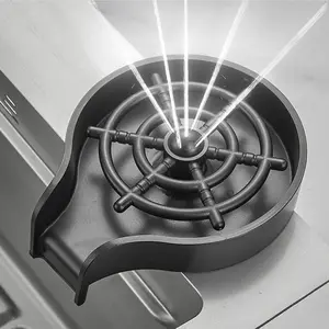 Kitchen Sink Glass Rinser, Mount Kitchen Sink, 1 Set Stainless Steel Cup Washer, Anti-rust Pressurized Glass Rinser, Kitchen Accessories, Household Kitchen Products, Home, Install