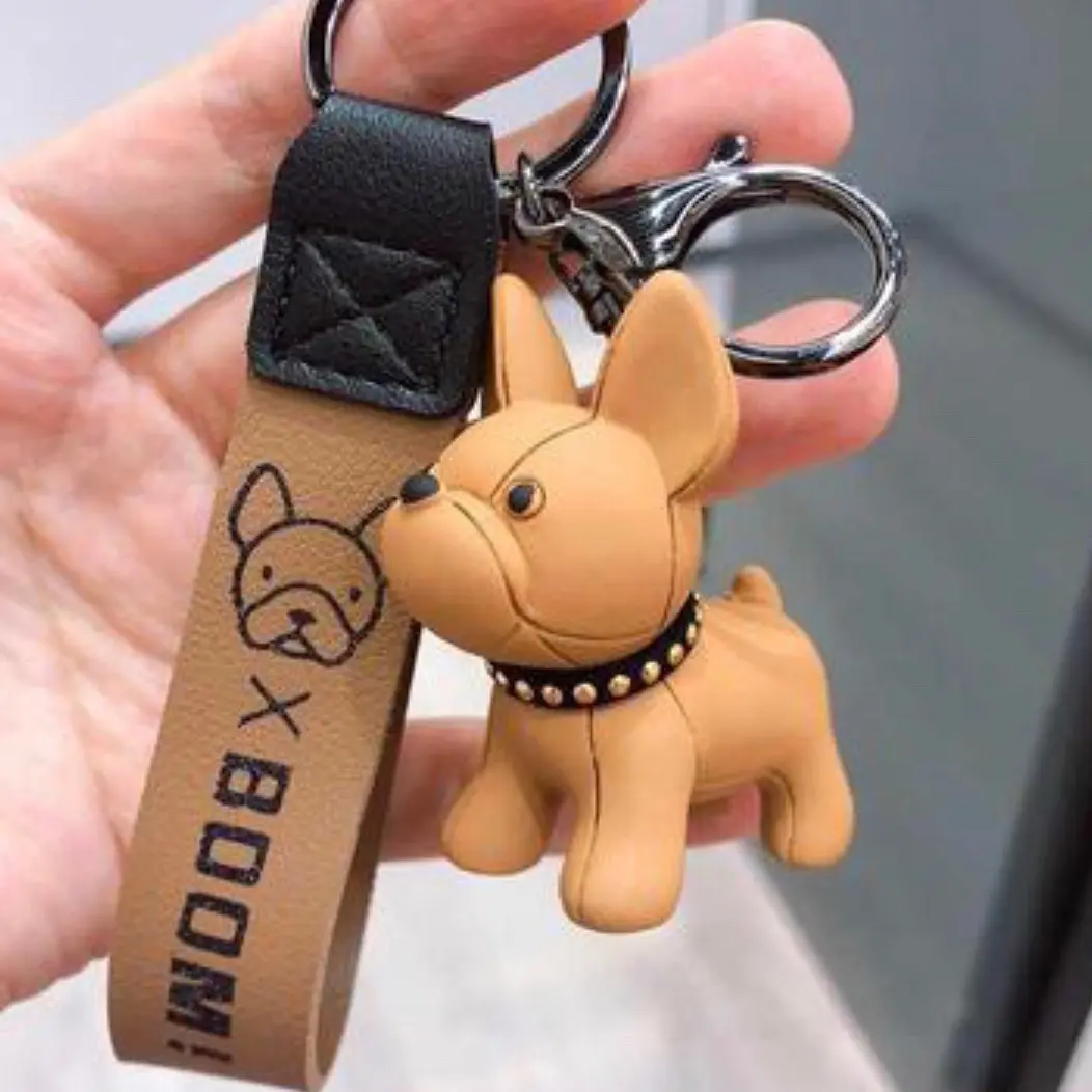 Brown French Bulldog keychain Brown French Bulldog keychain