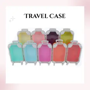 Mini Suitcase for Travel & Makeup Storage - Portable Cosmetic Organizer with Adjustable Compartments | Cute Vanity Case for Teens & Adults - Perfect Gift & Travel Essential