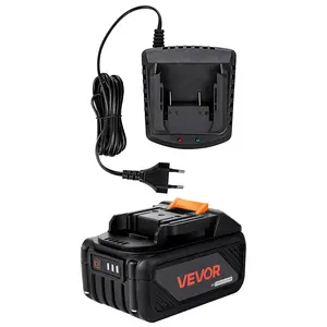 VEVOR 20V MAX Battery and Charger Combo 4.0 Ah Lithium-Ion Battery Pack Fast Charging