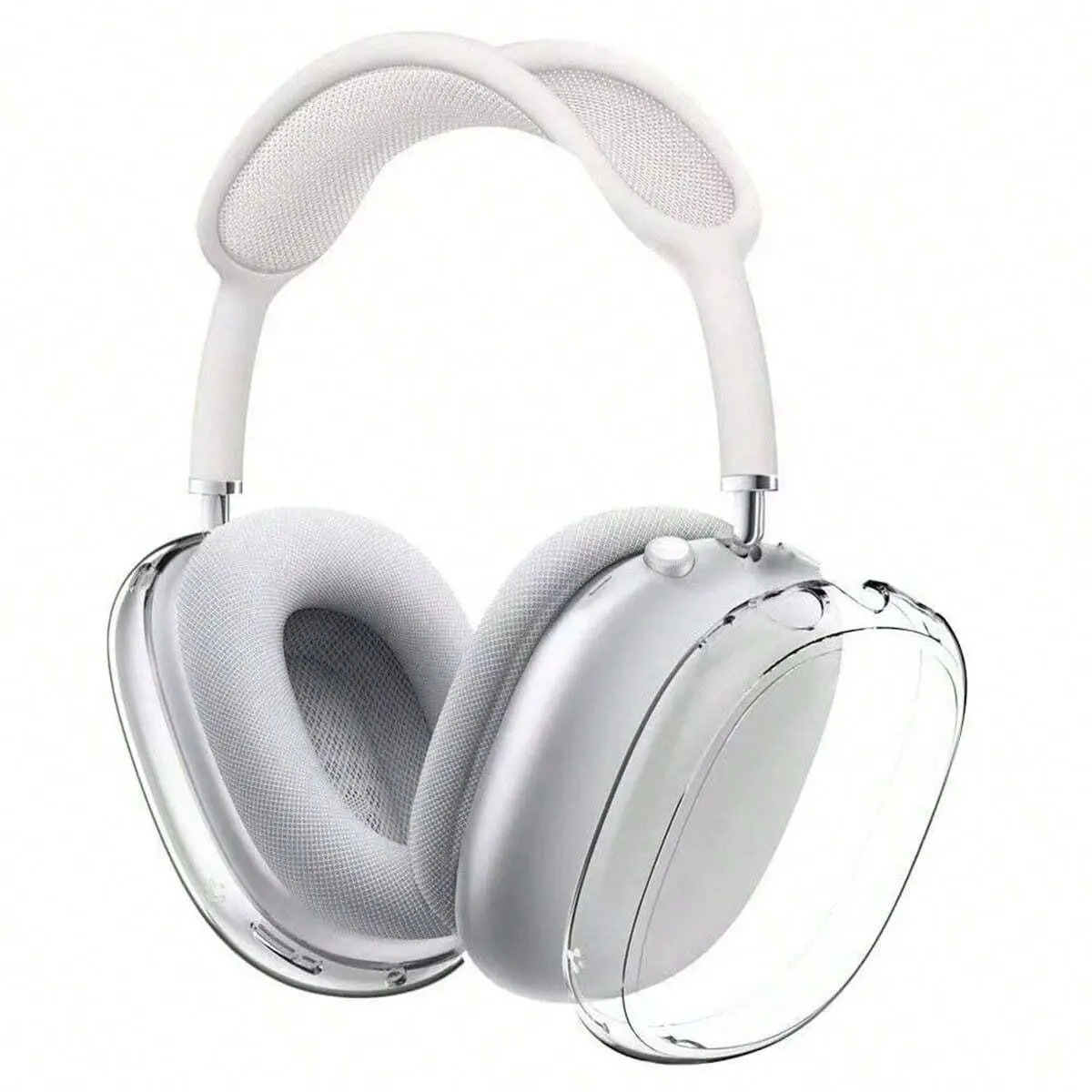 1 Pair Transparent Headband Bluetooth-compatible Headphone Covers for AirPods Max, Headset Protective Case Accessories for Clear Style and Durability