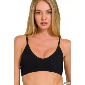 Zenana Seamless Classic Bra with Removable Bra Pads
