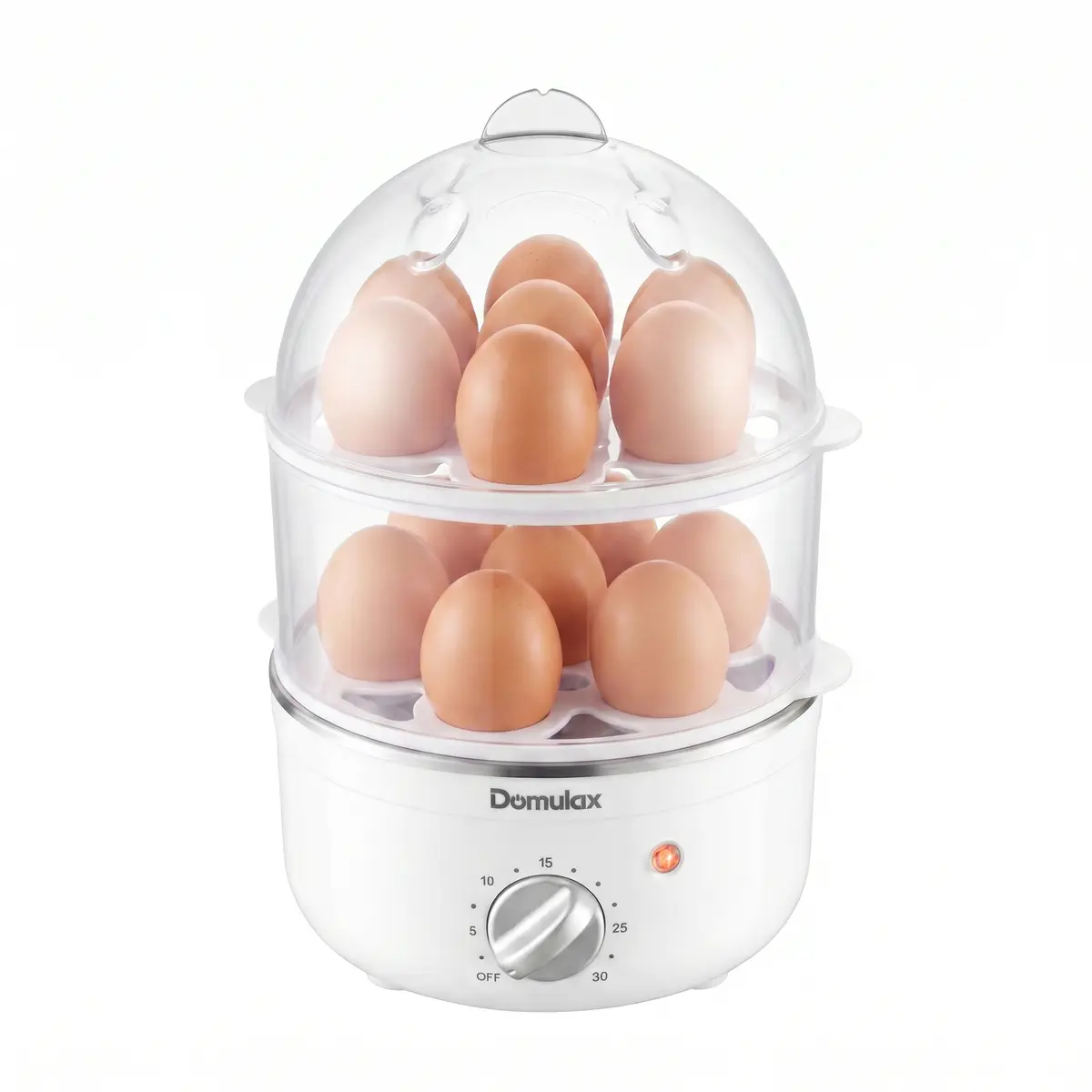 【summervibes】Rapid Egg Cooker,14 Capacity Double Layer Electric Egg Maker with Smart Timer,Hard Boiled Egg Steamer for Poached,Soft,Portable Kitchen Gadget for Home & Outdoor,BPA-Free
