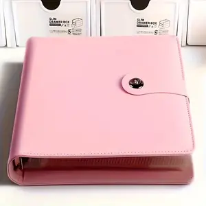 PU Leather Cash Organizer, Budget Planner, Secure Snap Closure, Durable Material, Ideal for Students & Office Use