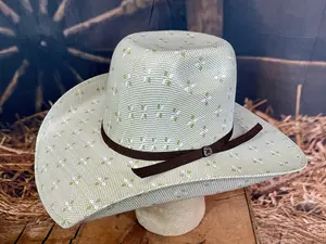 Resistol Hooey Pecos Green Straw Cowboy Hat RSHOPC-8342GN