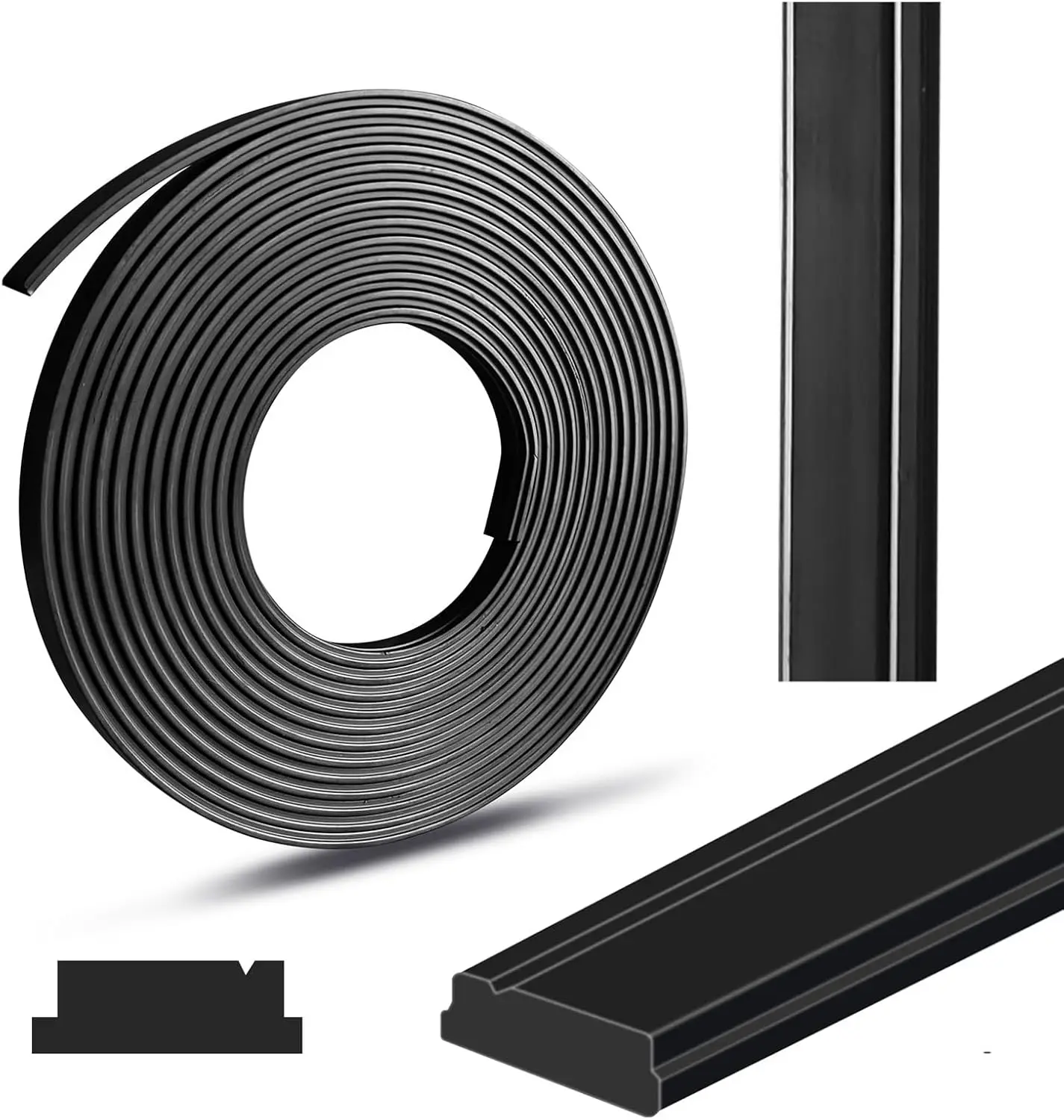 Magnetic Strip for Shower Door Replacement, 3/8" Width X 1/8" Thickness Flexible Magnetic Seal Strip, 78 Inch Waterproof Magnets for Shower Curtain Bottom & Framed/Semi-Framed Swinging Glass Doors