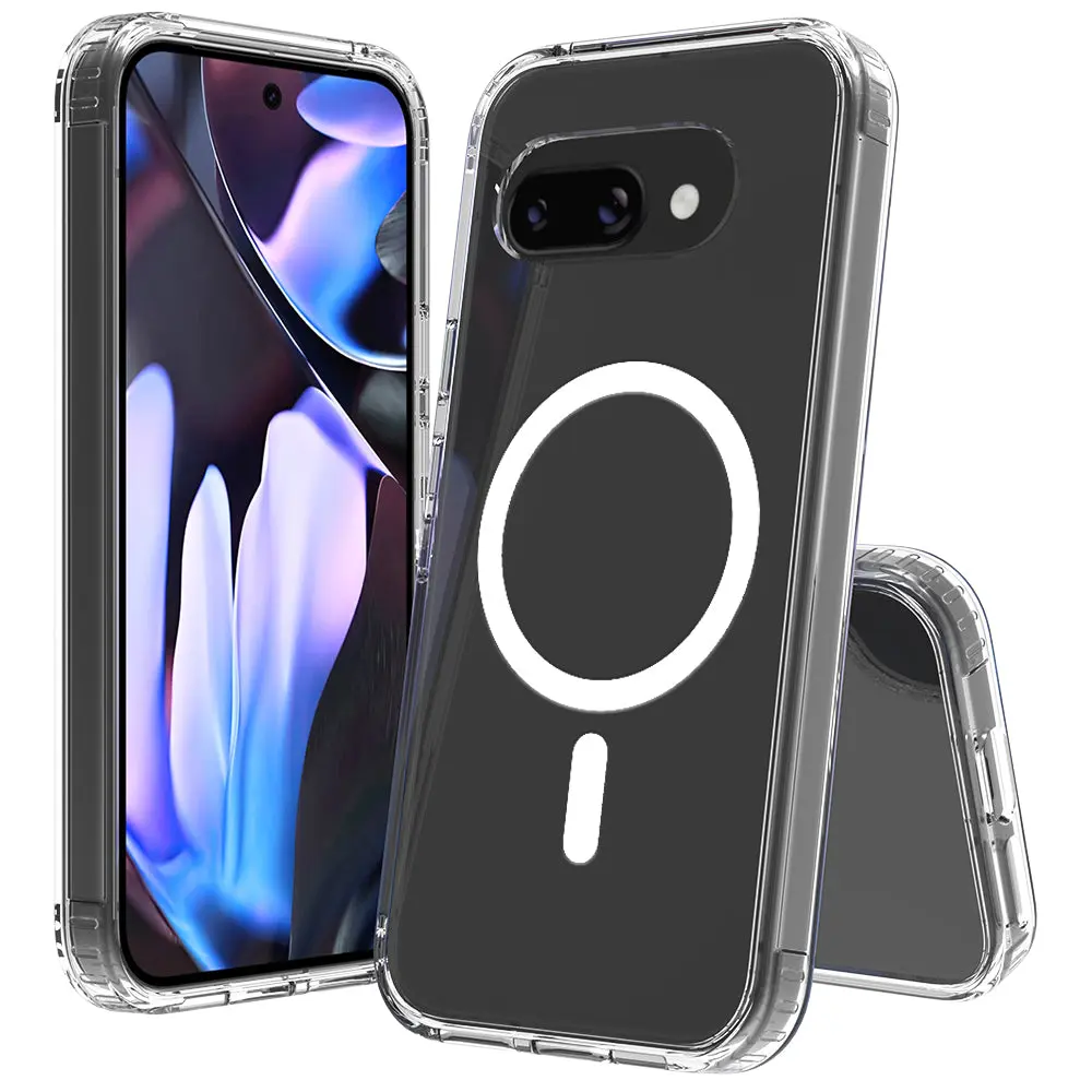 For Google Pixel 9a (2025) Hybrid Shockproof Clear Slim Acrylic Case with MagSafe For Google Pixel 9a (2025) Hybrid Shockproof Clear Slim Acrylic Case with MagSafe