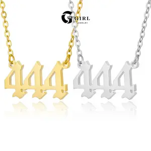 GGlRL Number Necklace For Women and man, 18K Gold Plated 000 111 222 333 444 555 666 777 888 999 Necklace Numerology   Fashion Jewelry Gift for Holiday Haul Christmas Birthdays Anniversaries