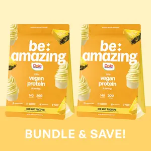 Duo Dole Whip Pineapple Vegan Protein Powder Bundle | Be Amazing Dole Whip Pineapple Vegan Protein Powder Bundle