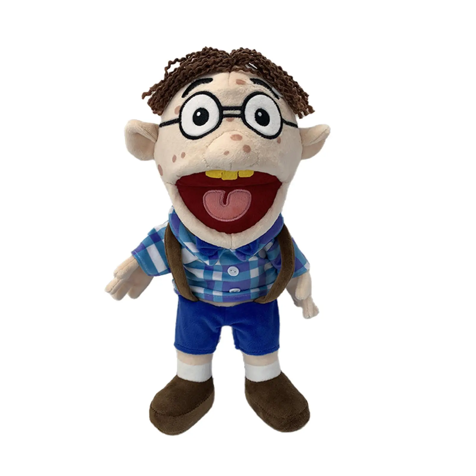Soft Plush Toy Hand Puppet For Play House, Mischievous Funny Puppets Toy With Working Mouth,Kid's Gift For Birthday Christmas