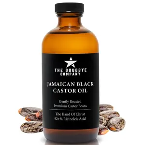 The Goodbye Company Jamaican Black Castor Oil 4oz - 16oz, Natural Hair Growth & Thickening Formula, Root Enhancer with Pure Organic Ingredients – Strengthening, Nourishing, Moisturizing, Revitalizing, Scalp-Healthy