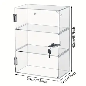 Display cabinets, countertop display racks, transparent storage with detachable shelves
