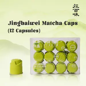 Matcha Cap |  Convenience for On-the-Go Lifestyles  | 12-Pack Premium Quality, Easy Brew | Jingbaiway Matcha Cap | OnTheGo | HealthyAlternative | QuickRecipe