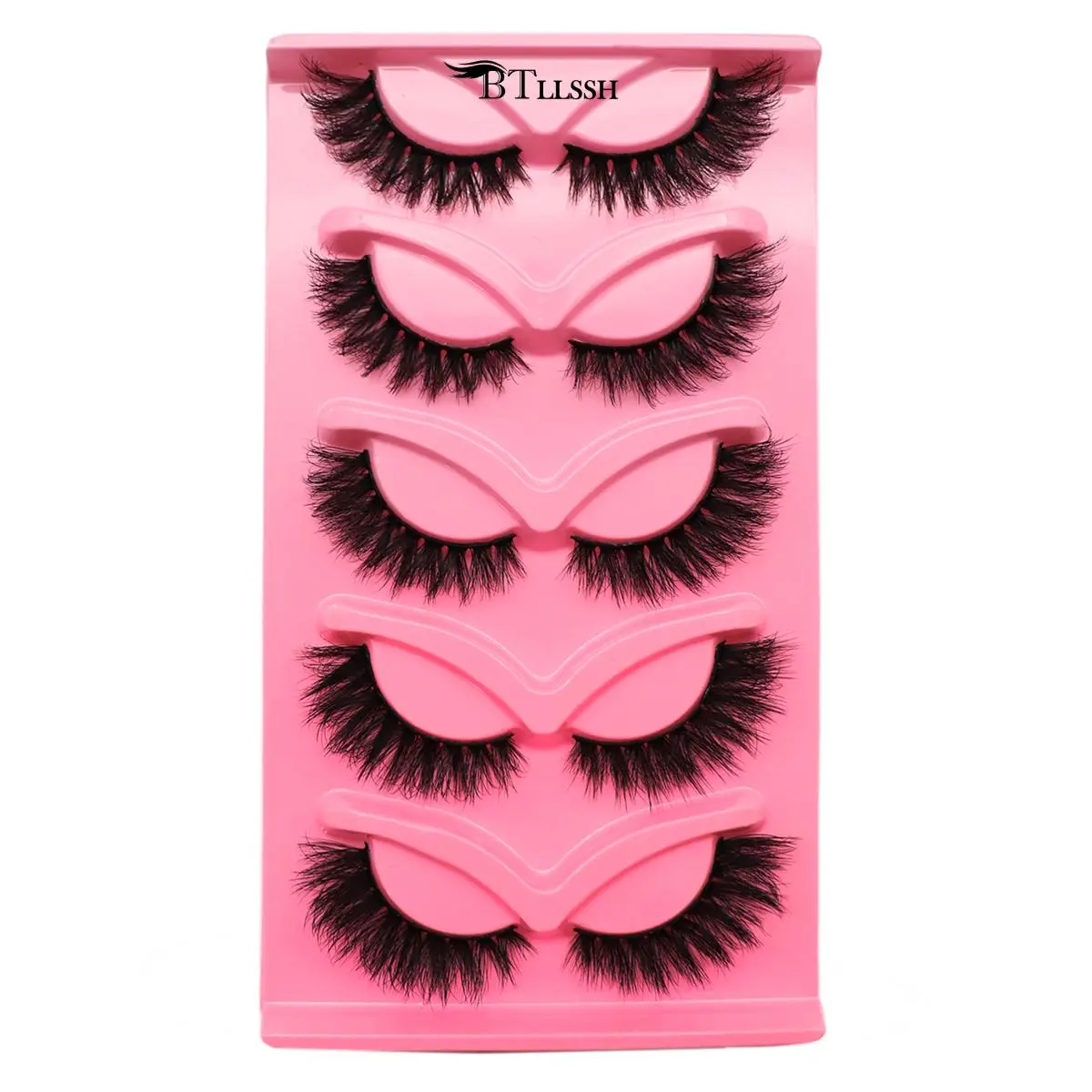 Fluffy False Eyelashes, Wispy Faux Cluster Lashes, Wispy Eyelash Clusters, Natural Curling Eye Makeup Strip Lashes, Volumized Lash Extensions for Eye Makeup Enhancement, Cosmetic Products, Christmas Gift, False Eyelashes Set, Wispy Volume Set