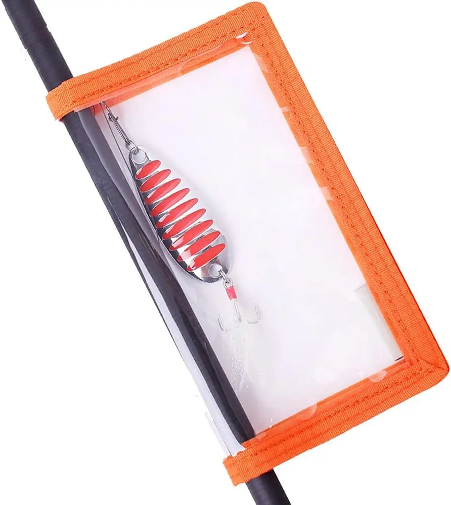 4 Packs Fishing Lure Wraps Clear PVC Protective Covers