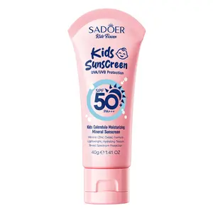 Kids Water Resistant Sunscreen SPF 50+ | Oxybenzone-Free, Non-Irritating to Eyes, for Outdoor Activities