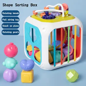 Early Education Cube 7in1 Interactive Multifunctional Educational Toy for Boys and Girls, Brain-Boosting Learning Playset