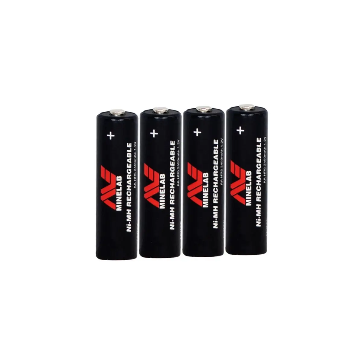 Minelab Electronic Ni-MH Rechargeable AA Batteries - 2450mAh, 4-Pack, Charging Compatible for Metal Detectors (Tools & Hardware, Garden Tools)