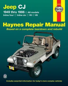 Jeep CJ, Scrambler, Renegade. Laredo & Golden Eagle (49-86) Haynes Repair Manual