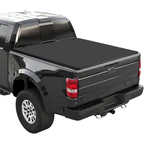 GARVEE Explore the GARVEE Quad 4-Fold Tonneau Covers tailored for 2004-2008 Ford F150, available in 5.5ft and 6.5ft sizes, combining durability and sleek black design to enhance your truck's appearance.