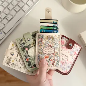 Pull Out Card Bag, Large Capacity Id Card Holder Creative Card Holder With Multiple Card Slots For Storage Compact And Ultra-Thin Card Clip, Card Holder Organizer