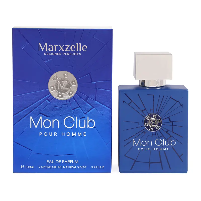Marxzelle Designer Perfume Mon Club Pour Homme Eau de Parfum 100ml