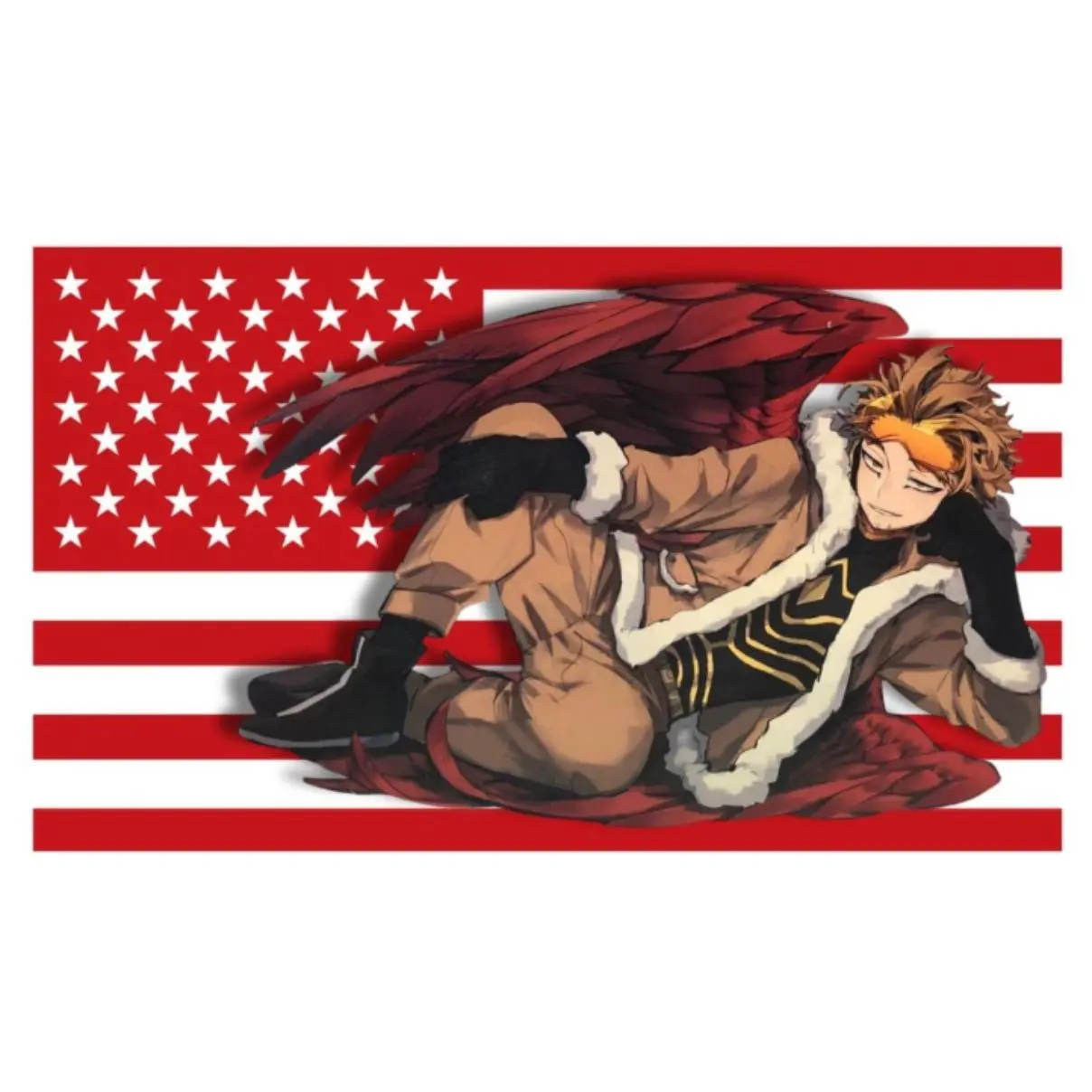 Keigo Takami Hawk My Hero Academia Tapestry - 100% Lightweight Polyester Home Wall Hanging, Tapestry Wall Mural, Fan Gift, Durable Washable Easy-Care Home Decor, Outdoors Room Accessory, Room Accessories tiktokshopbacktoschool