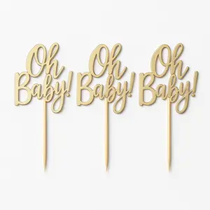 Ginger Ray "Oh Baby" Cupcake Toppers