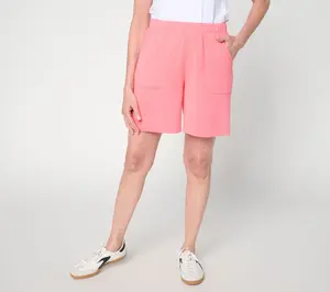 Anybody Micro Modal Brushed Knit Pull On Short with Pockets