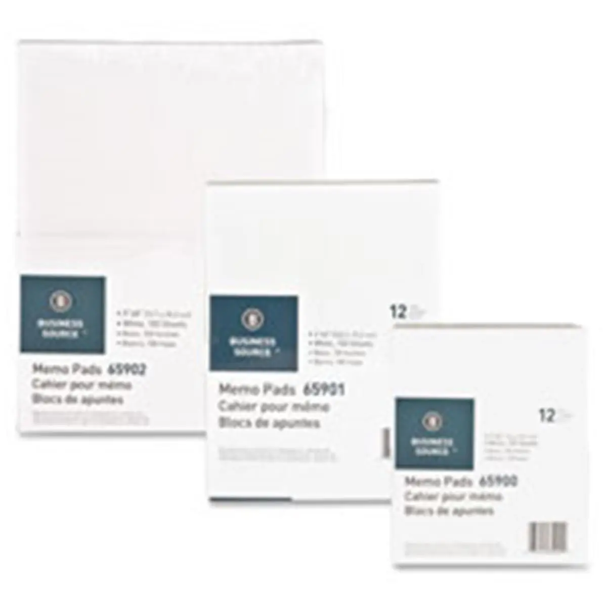 212 MAIN Unruled Paper Pad - 15 lb Paper, 3in x 5in White, 100 Sheets, Chipboard Backing, Glued Top, Office & School Note Taking Supplies
