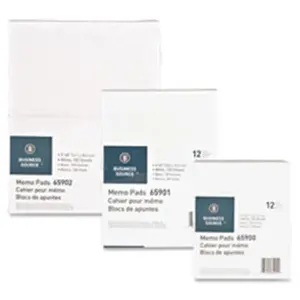 212 MAIN Unruled Paper Pad, 15lb, 3in x 5in White, 100 Sheets, Note Taking Supplies for Office & School Use