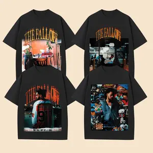 [Collection] J. Cole - The Fall-Off Album Graphic High-quality, Soft Washed Cotton T-Shirt, Disc 29, Disc 39 Hip-Hop Shirt, The Fall-Off Album Jermaine Lamarr Cole Fan Graphic Tee, Dreamville Cole World Music Fan Merch Shirt