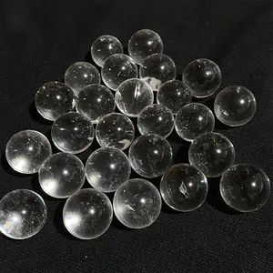 Clear Quartz Crystal Sphere 20mm Transparent Natural Appearance for Decorative Purposes Meditation Home Office Use Plain Design