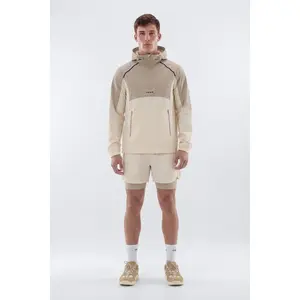 ProRipStop Half Zip Ombre Hooded Jacket - Cream/combo