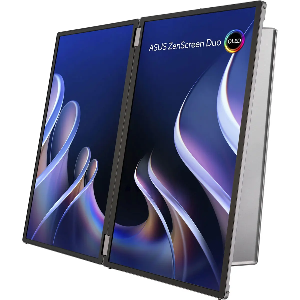 ASUS ZenScreen Duo OLED MQ149CD 14" 16:10 WUXGA Foldable Portable HDR Monitor, Silver