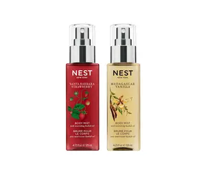 Strawberries & Cream Body Mist Duo - Madagascar Vanilla and Santa Barbara Strawberry