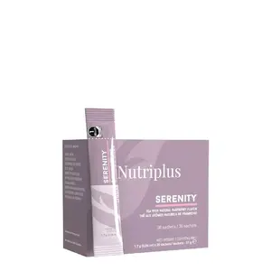 Nutriplus Serenity Raspberry Tea - 30 Sachets with Natural Raspberry Flavor for Relaxation and Wellness Beverage