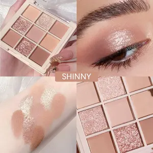 Pink Beige Eyeshadow Palette,Natural Eye Shadow Make Up Pallets for Women,Neutral Small Cream Light Colors Eyeshadow Palette Long Lasting Naturing-Looking