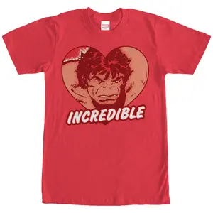 Men's Marvel Hulk Incredible Heart T-Shirt