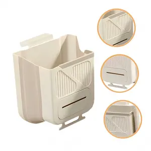 Foldable Kitchen Trash Can, Hanging Trash Bin, Space-saving Hanging Garbage Can for Kitchen Cabinets, Space-saving Kitchen Accessory for Home,Kitchen Furniture Essentials