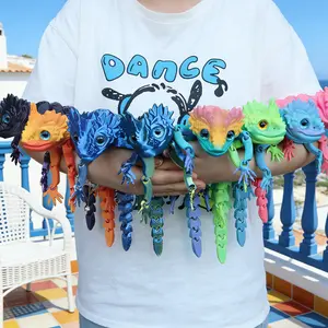 3D Printed Lizard Set, Realistic Eyes, Moveable Joints, Home Decor, Christmas Gift, Birthday Present, Party Decoration, Animal Design