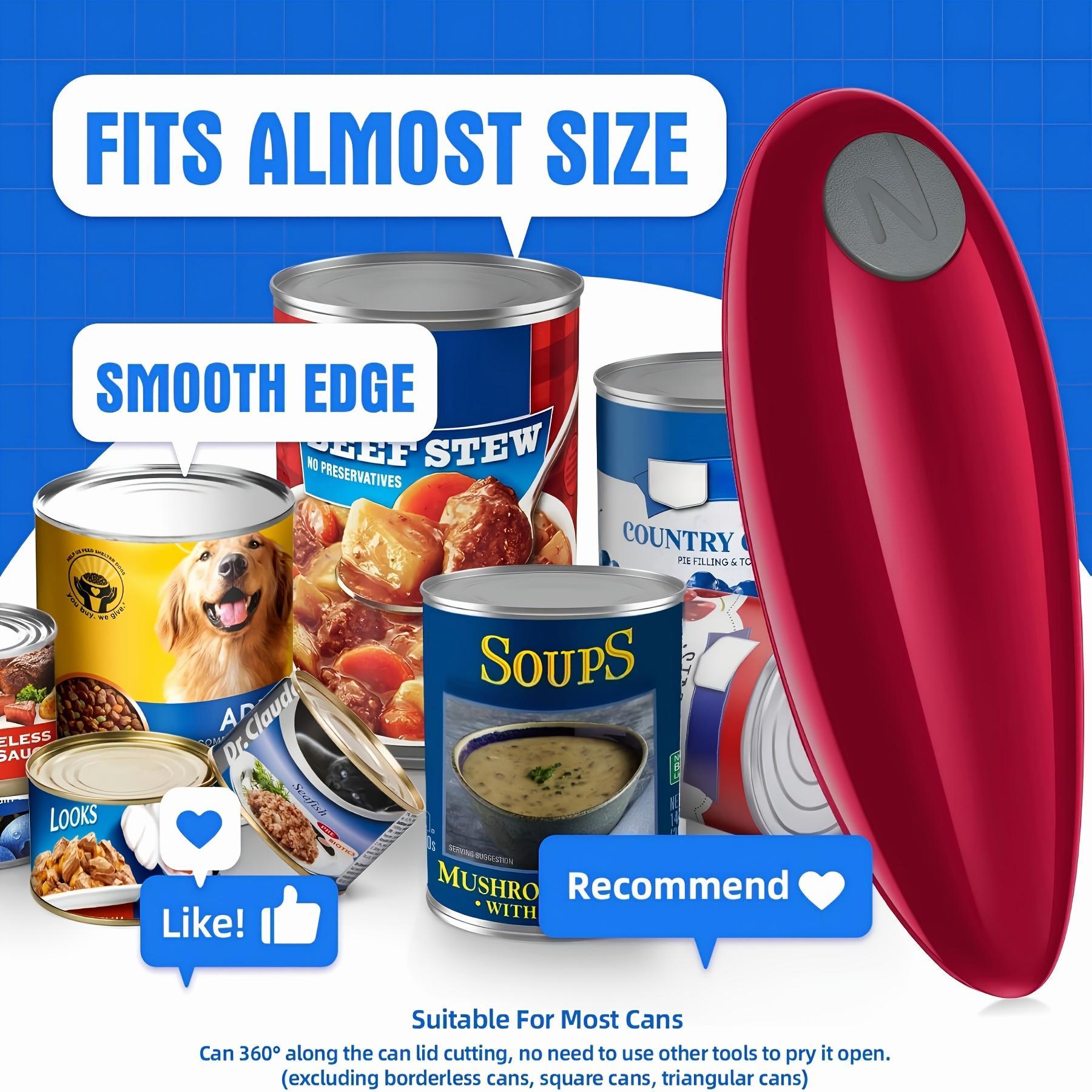 Automatic Electric Can Opener with a Single Touch, Designed for Seniors, Those with Arthritis, And Individuals with Limited Hand Mobility, Perfect for Use in The Kitchen Or While Camping, Making It an Excellent Easter Gift for Older Adults